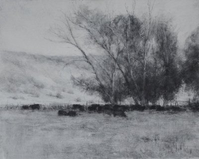 DLaRueMahlke-The-Gathering-Place-8-x-10-charcoal-on-board